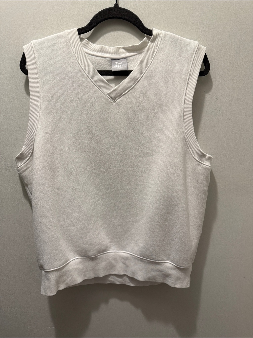 Aritzia TNA CozyAF sweatfleece vest in size medium